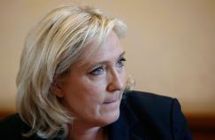 Marine Le Pen, lors d'une conférence de presse à l'Assemblée nationale le 7 avril dernier.