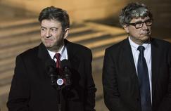 Jean-Luc Mélenchon and Thierry Coquerel, his right arm, November 15, 2015 at the Elysee. Photo illustration.