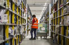 La plateforme logistique d'Amazon à Lauwin-Planque, dans le Nord.