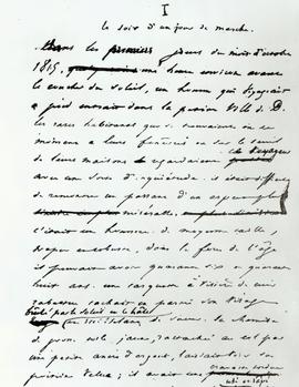 Fac-similé de la première partie du manuscrit de Victor Hugo, «Les Misérables».
