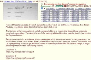 Le message sur le forum 4chan.