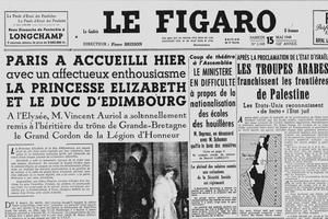 Une du Figaro du 15 mai 1948