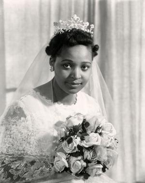 Winnie Mandela, le jour de son mariage, le 14 juin 1958.