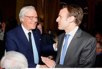 Retrouvailles avec David de Rothschild, en avril 2015, à l'occasion d'un dîner public.