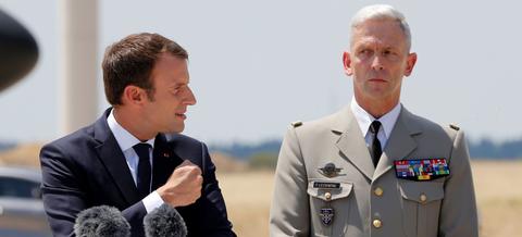 Emmanuel MAcron et le général François Lecointre.