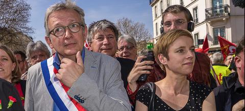 Pierre Laurent et Clémentine Autain (ici en avril 2015) font partie des sept élus français déclarés persona non grata par Israël.