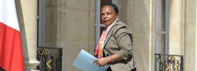 The Justice Minister, Christiane Taubira.