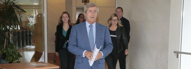 Vincent Bolloré (ici à Paris en septembre) a annoncé qu'il investirait deux milliards d'euros dans les pro­chaines années pour relancer les antennes du groupe Vivendi.