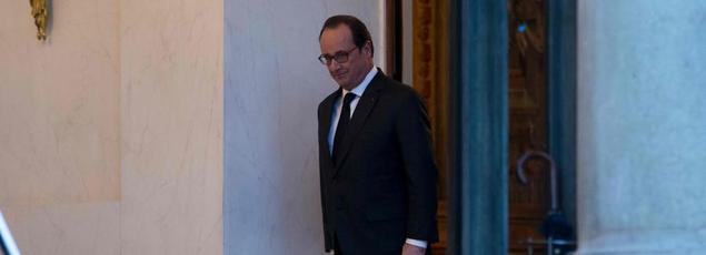 François Hollande, le 5 janvier au soir à l'Élysée.