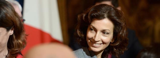 The Minister of Culture, Audrey Azoulay Wednesday at the Elysee.