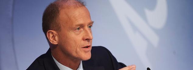 Tom Enders, PDG d'Airbus Group, mercredi à Londres, lors de l'annonce des résultats.