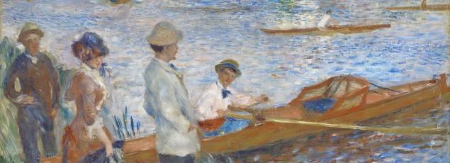 Pierre-Auguste Renoir peint ce tableau intitulé Rameurs à Chatou en 1879.