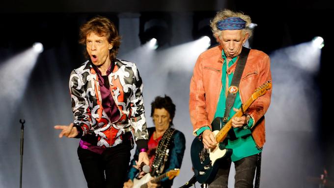 Mick Jagger, Keith Richards et Ron Wood.