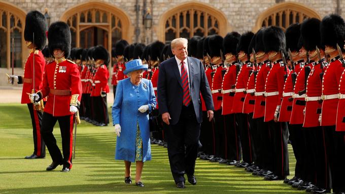  Donald Trump and Queen Elizabeth II at Windsor Castle, July 13. 