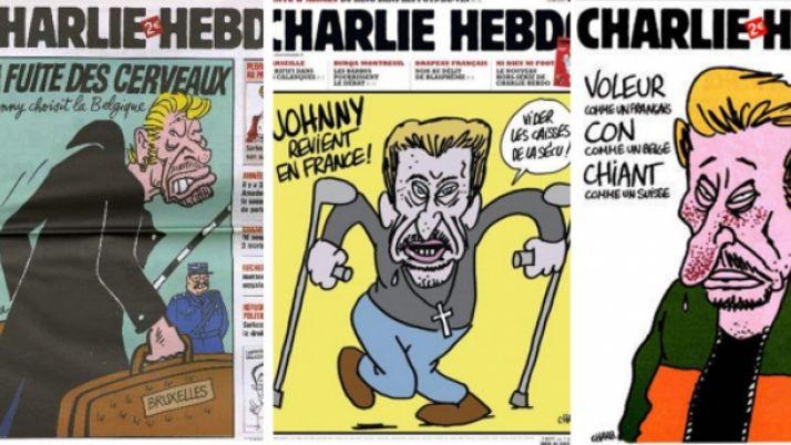  The covers of Charlie Hebdo. 