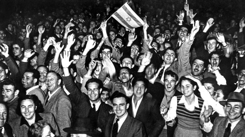 Proclamation de l'indépendance d'Israël le 14 mai 1948.