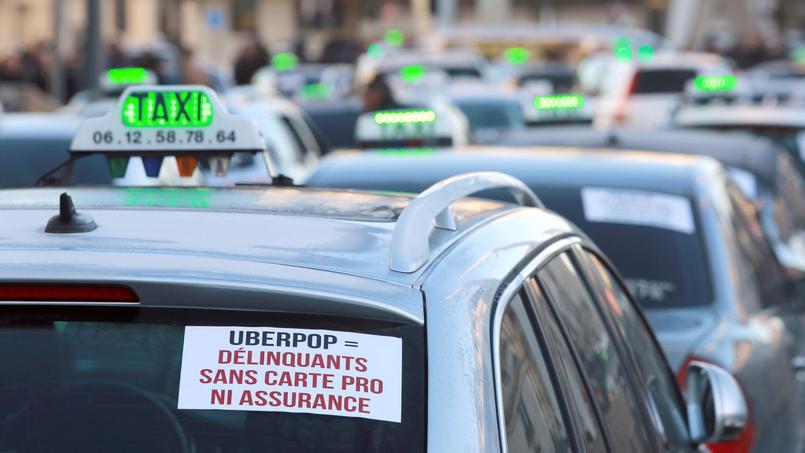Les organisations de taxis appellent le gouvernement Ã  faire cesser Â«immÃ©diatementÂ» les applications mobiles type Uberpop.