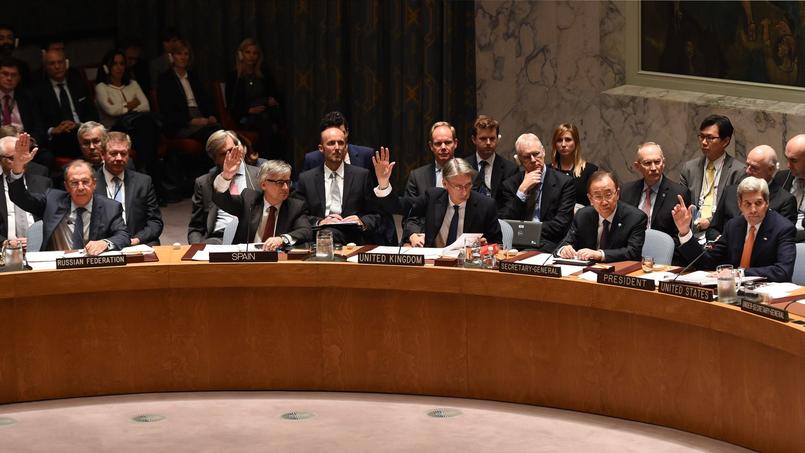 New York, vendredi 18 décembre. Le Conseil de sécurité de l'ONU a adopté à l'unanimité une résolution soutenant un plan de paix pour la Syrie.