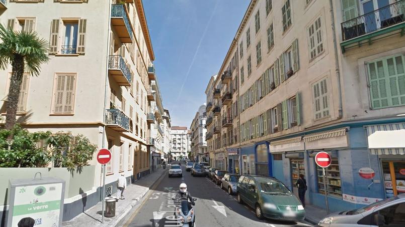 La rue Lamartine &agrave; Nice, o&ugrave; a eu lieu l'agression.
