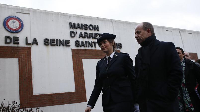 Le ministre de la Justice, Jean-Jacques Urvoas, en visite à la prison de Villepinte le 4 février dernier. Crédits photo: Thomas Samson/AFP