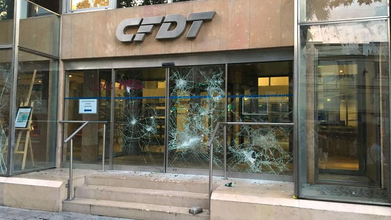 La police est intervenue pour disperser cette manifestation sauvage.