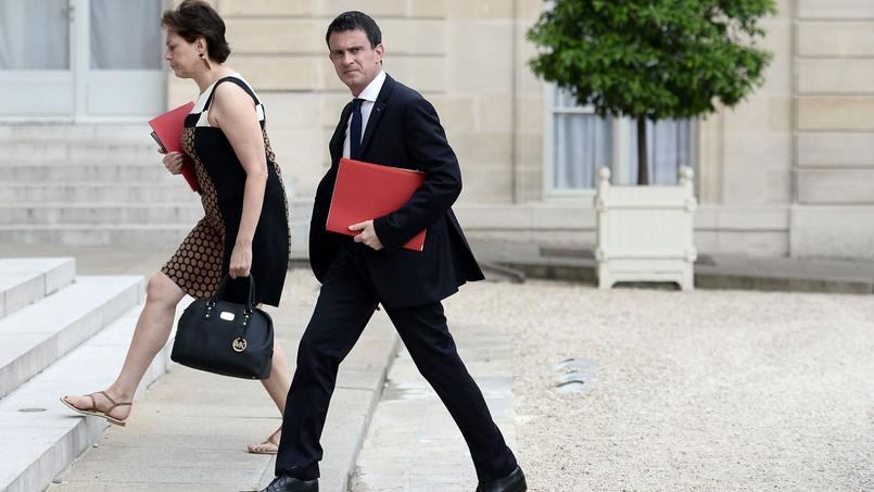 Manuel Valls arrive à l'Élysée pour un Conseil de sécurité, le 22 juillet.