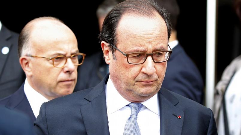 François Hollande à Saint-Etienne-du-Rouvray, le 26 juillet 2016.
