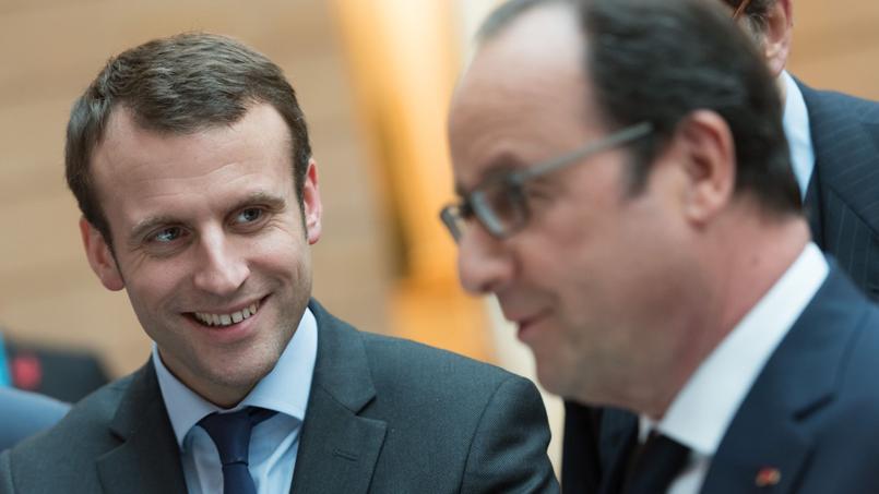 Emmanuel Macron est crédité de 15 % à 20 % des intentions selon les cas de figure, au nez et à la barbe de François Hollande.