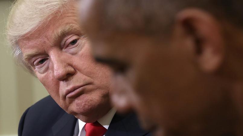 Donald Trump le 10 novembre lors de sa réception par Barack Obama à la Maison-Blanche.