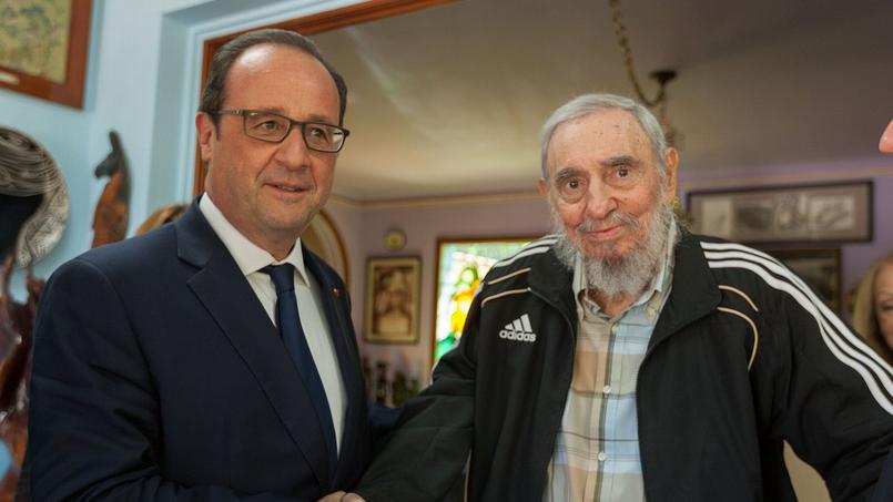 François Hollande et Fidel Castro en mai 2015 à La Havane.
