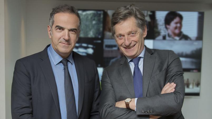 Christopher Baldelli, président du directoire de RTL France et Nicolas de Tavernost, président du directoire du groupe M6. Crédit: Serge ARNAL/ M6