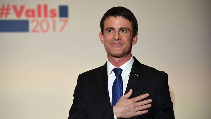 Manuel Valls à Paris, le 29 janvier 2017.