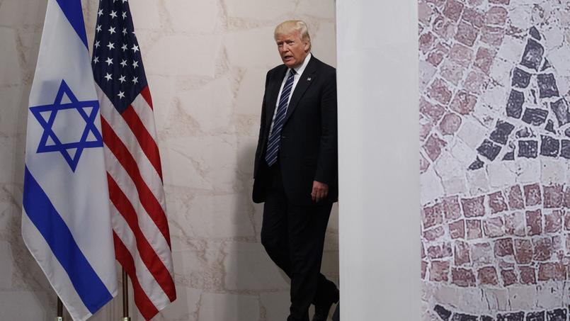 Donald Trump avant un discours au Musée israélien de Jérusalem, le 23 mai dernier.