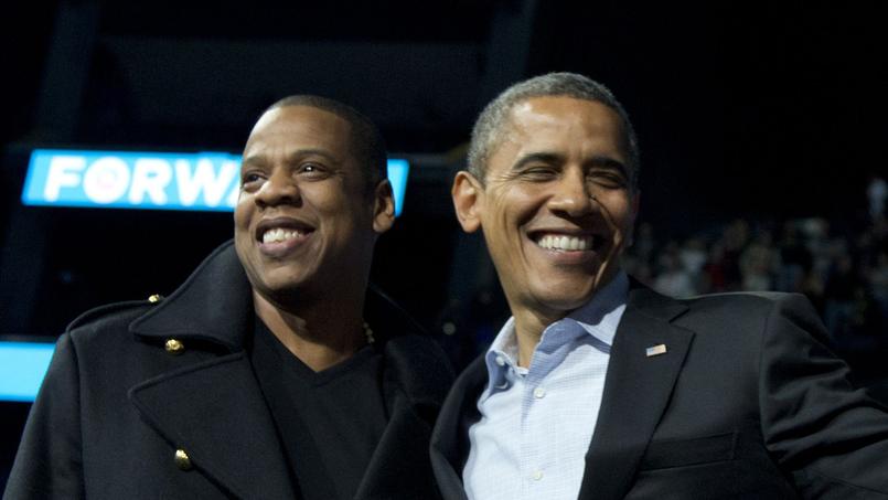 Résultat de recherche d'images pour "Barack Obama félicite Jay-Z qui fait son entrée dans le Songwriters Hall of Fame"