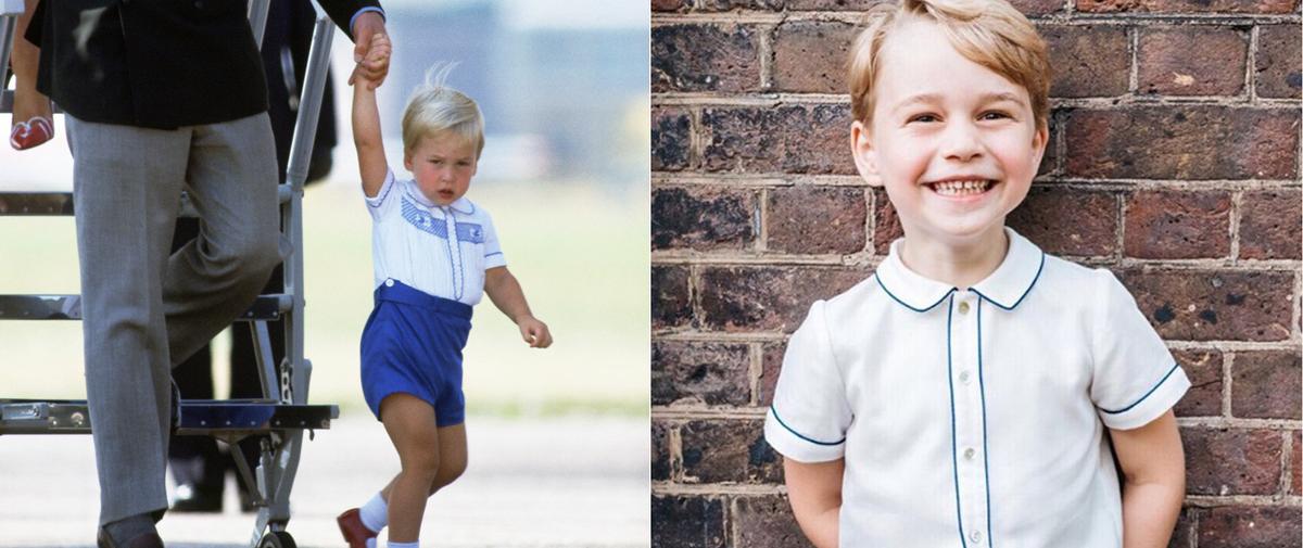 Le Prince George Portrait Crach De Son P Re Sur Une Photo De