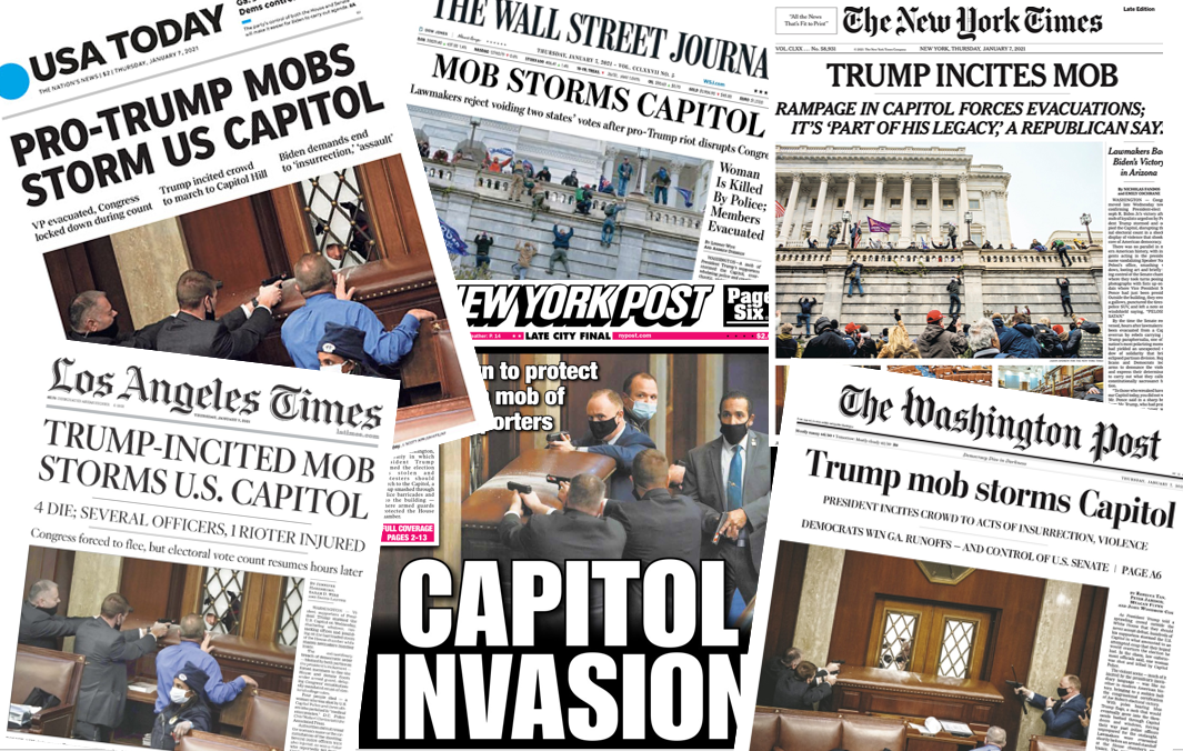Trump, la foule et le Capitole : que dit la presse américaine des événements du 6 janvier ?