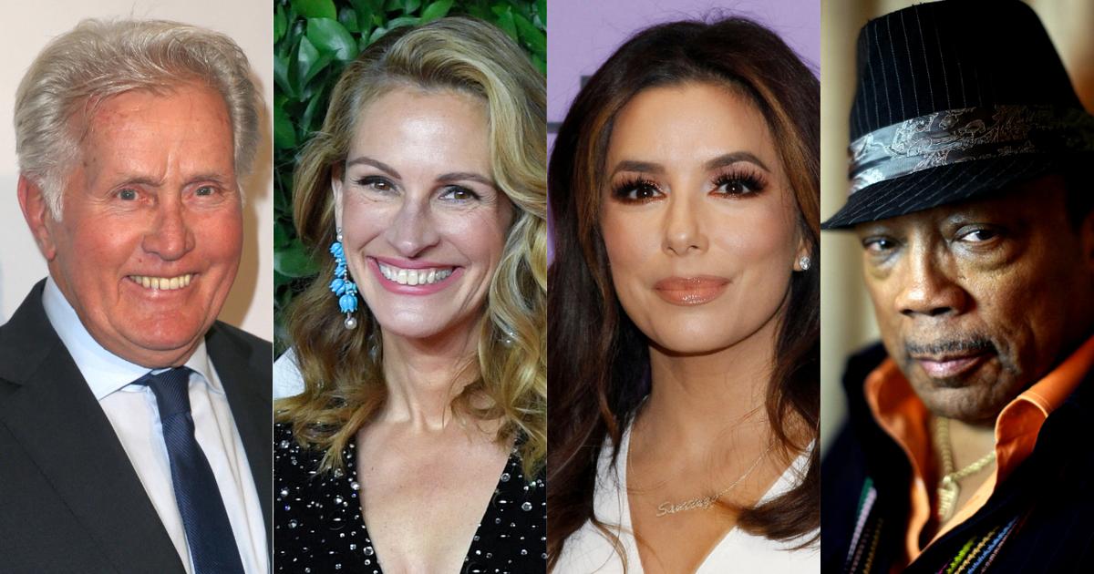 Julia Roberts, Eva Longoria, Martin Sheen, YoYo Ma, Quincy Jones unis(02)