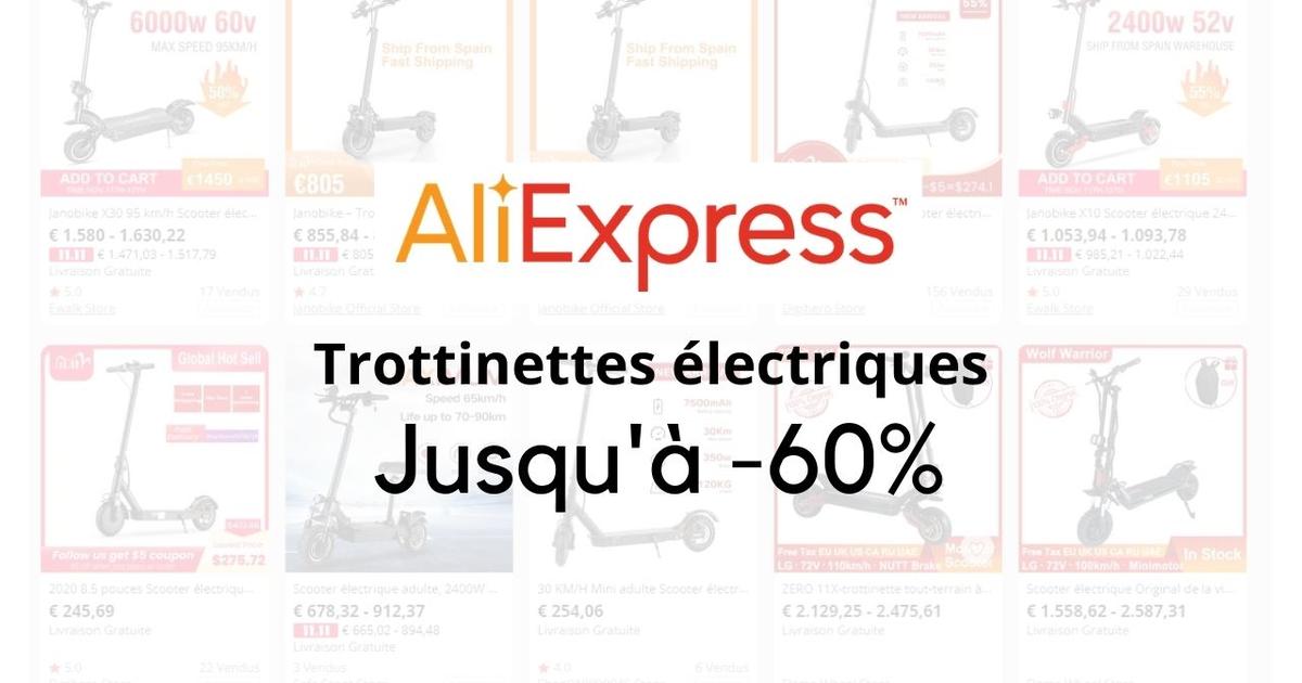 Pour le Double 11, cette trottinette électrique roule sur les prix grâce à  ce code promo AliExpress