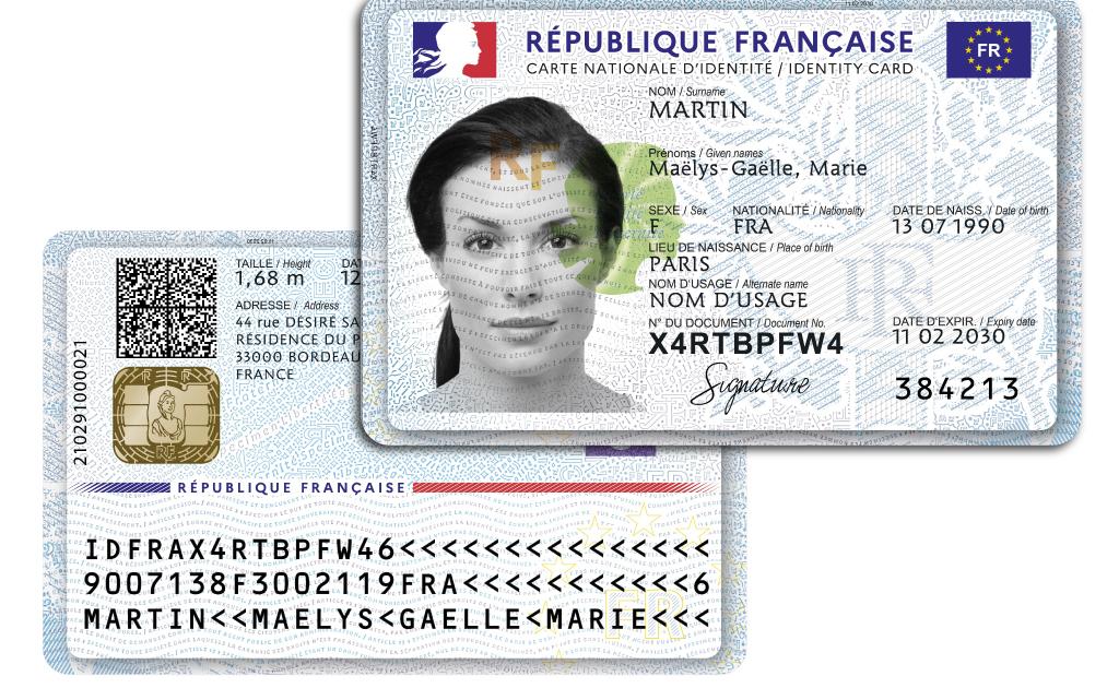 Fichier:Carte identité électronique française (2021, recto).png