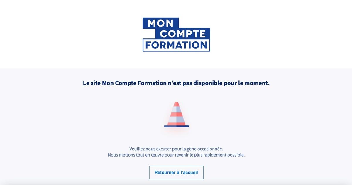 Accueil du site Mon Compte Formation