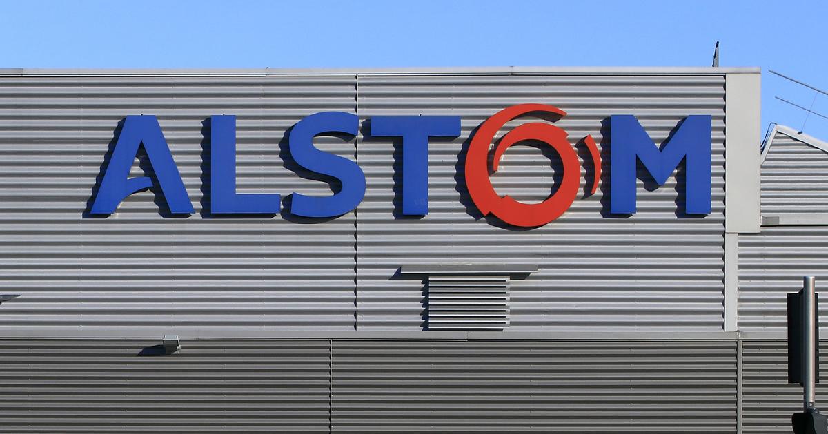 Lefigaro fr. Alstom logo.