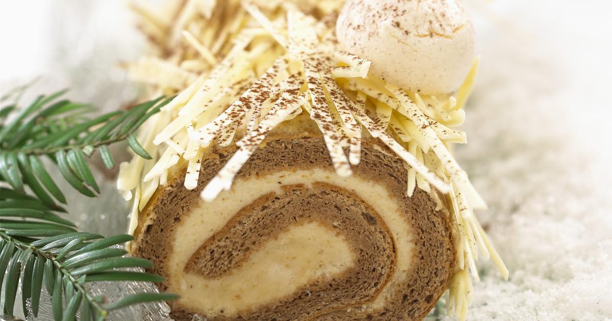 Délicieuse bûche de Noël chocolat amande, vegan - Recettes de cuisine Club  Carotte