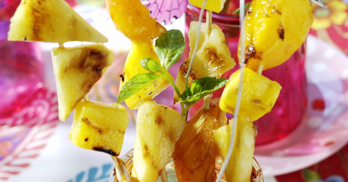 Brochettes de fruits