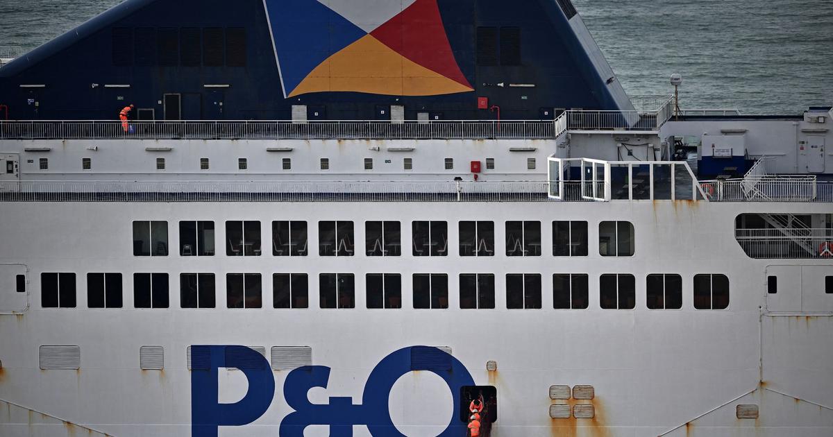 A new P&O boat was launched on the English side for safety reasons
