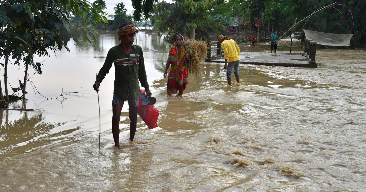 flood receded, about sixty deaths