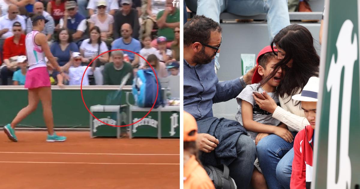 Roland-Garros : une joueuse lance sa raquette de colère et blesse un enfant dans la tribune