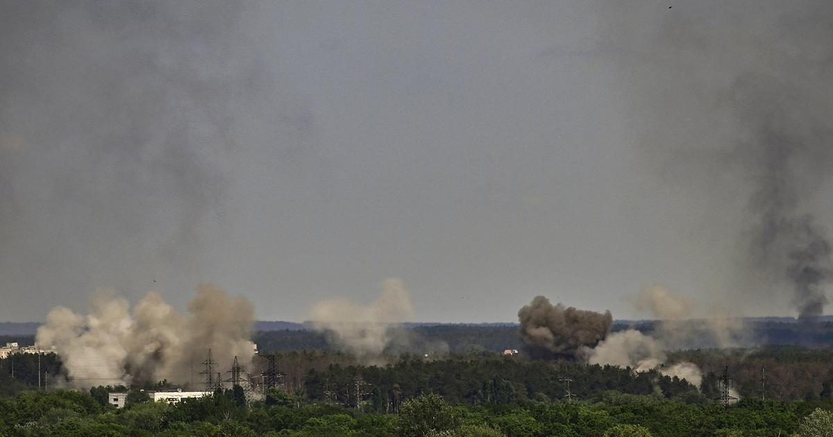 un tanque de ácido nítrico golpeado por los rusos en Severodonetsk