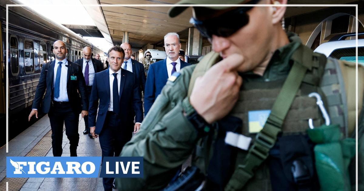 War in Ukraine.  Emanuel Macron on a surprise visit to Ki!