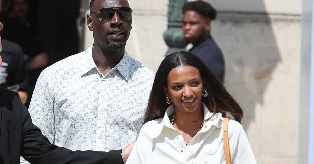 Omar Sy, rare sortie avec sa fille au défilé Louis Vuitton, face à Naomi  Campbell