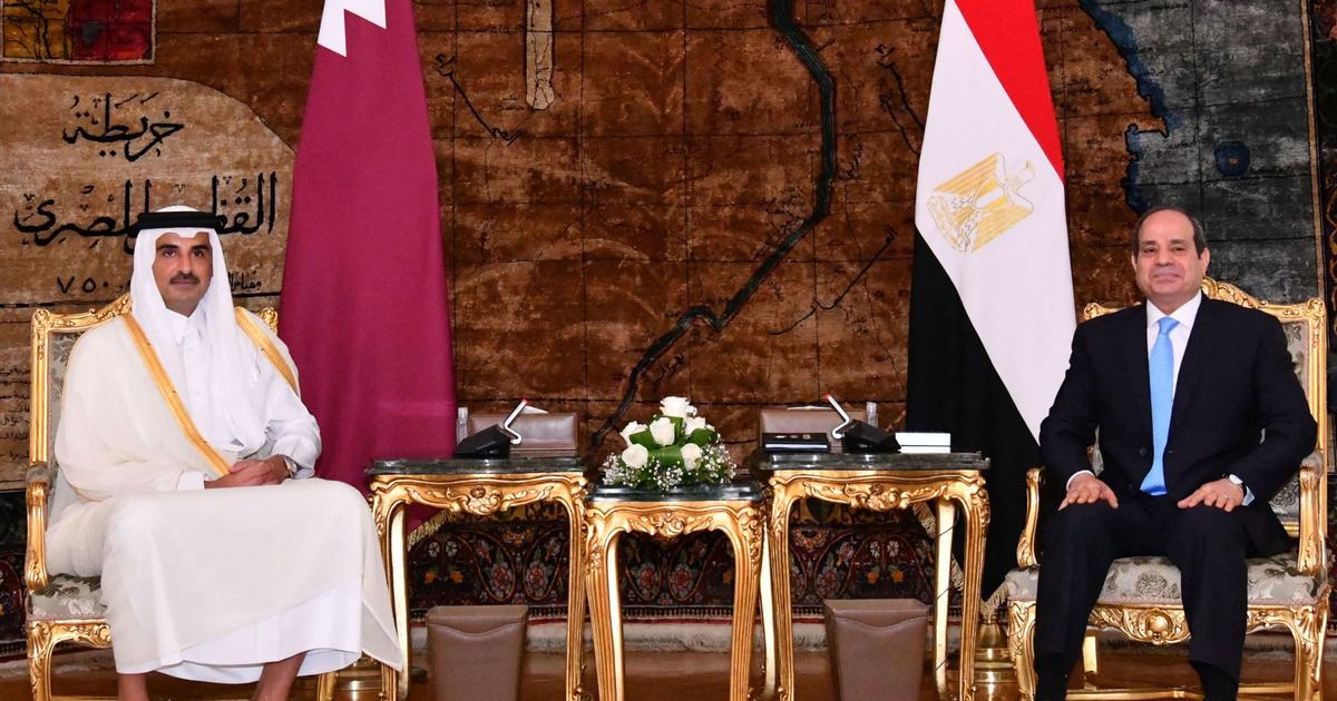 The first visit of the Emir of Qatar to Egypt after many years of diplomatic alienation